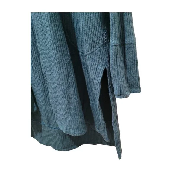 Athleta Harmony Wrap Hooded Open Front Cardigan Size Small Borealis Green M Med - Picture 7 of 7